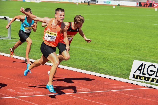 Lorenz Ursprunger spielt Schnelligkeit und Technik aus. | Foto: Ursprunger