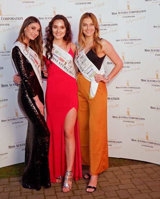 Die Drei Erstplatzierten von Miss Styria 2018: Marlene Tropper, Justine Bullner und Sarah Posch | Foto: Photo Credit by Judith Pataki