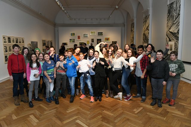 Die Ischler Comic-Künstler in Linz. | Foto: BG/BRG Bad Ischl