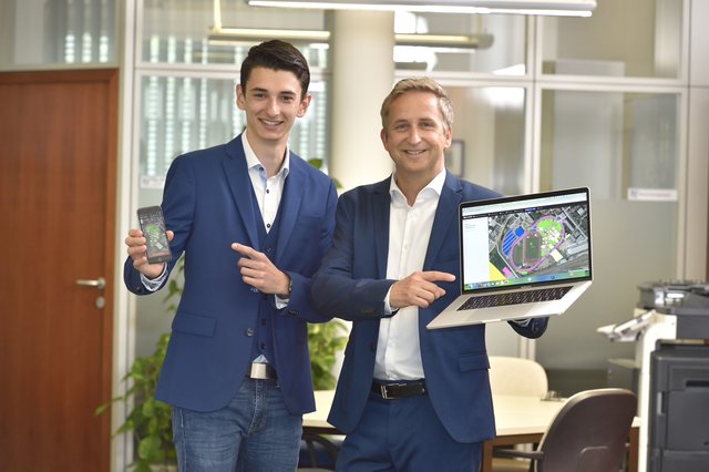 Die Projektverantwortlichen Philipp Miklautsch und Harald Sauerschnig