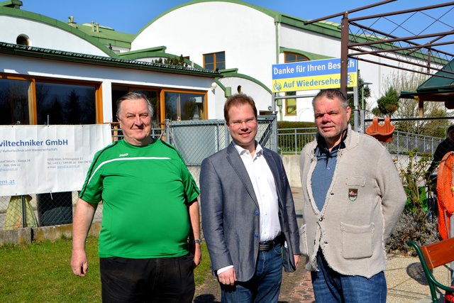 Hermann Feiwickl, Christoph Artner und Obmann Ernst Mayer.