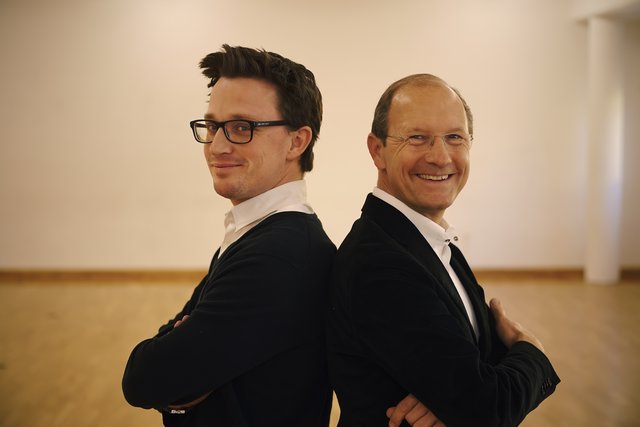 Führungsduo: Stefan Moser (l.) und Urs Harnik-Lauris beleben mit der "Komödie Graz" das Boulevardtheater in Graz. | Foto: Martin Schneider