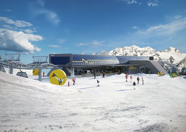 So soll die Mittelstation der neuen Zehner-Gondel aussehen. Insgesamt kostet der Bau 27 Millionen Euro.