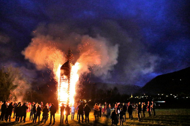 (Archivbild) Lungauer Osterfeuer.