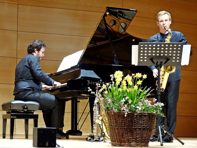 Pianist Christos Papandreopoulos, Saxophonist Andreas Mader. | Foto: Anneliese Hechenberger