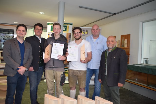 Sieger drittes Lehrjahr: Jürgen Jöbstl, Gerhard Oswald, Manuel Prohart, Lukas Maurer, Hans Jörg Fürnschuß und Hermann Wech (von links) | Foto: Mörth