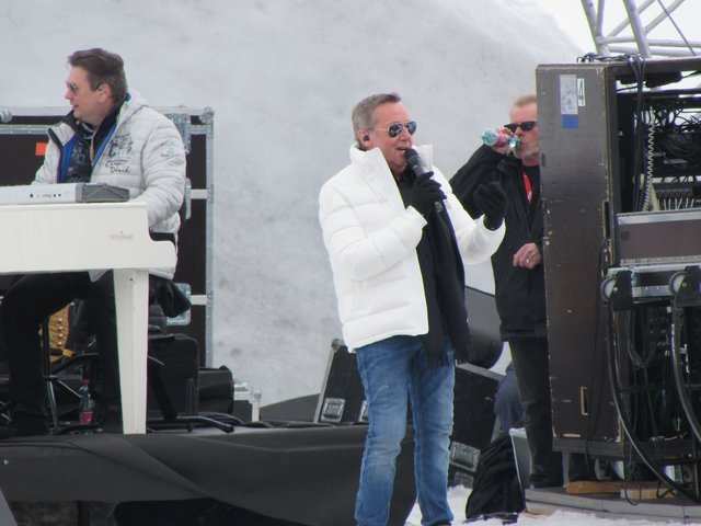 Roland Kaiser gab auf 2200m Seehöhe ein beeindruckendes Konzert. 