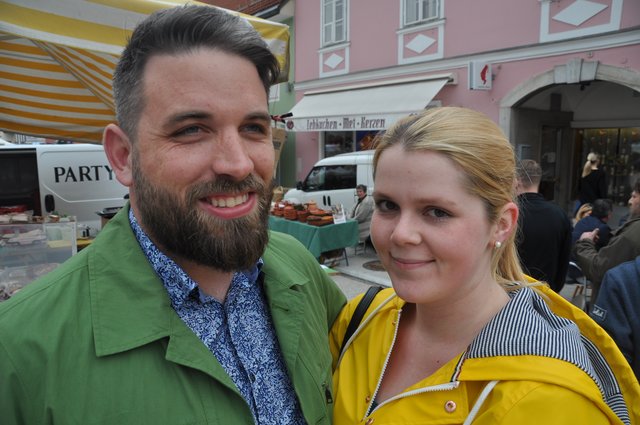 Stefan Knaus und Vanessa Jantschgi. | Foto: Christopher Polesnig