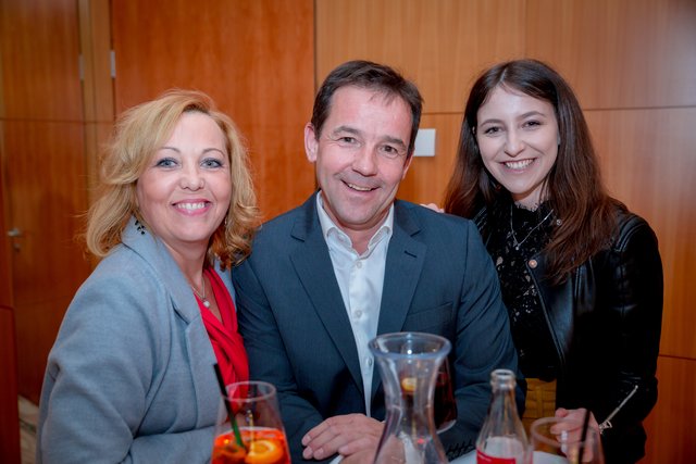 Die ganze Familie war dabei: Martina, Wolfgang und Belinda Schinegger
