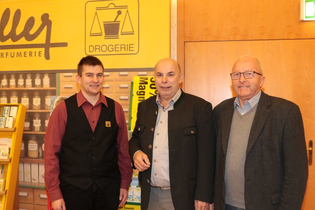 Martin Hithaller mit Manfred Prettenthaler und Walter Gaich | Foto: Lederer