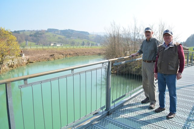Abholzung in Stock bei Purgstall: Die Fischer Friedrich Rupf und Karl Unterhumer machen sich Sorgen um die Wasser-Lebewesen.
