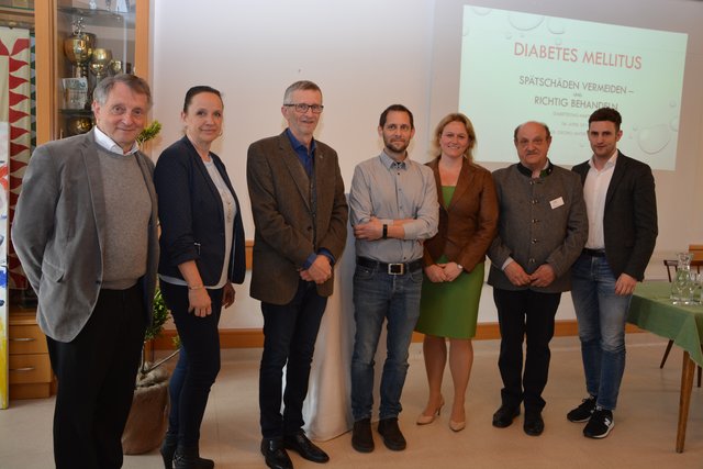 Infos und die Möglichkeit zum Austausch bot der Diabetes-Infonachmittag im Gasthof Pack "Zur Lebing Au", organisiert von Ernst Laschober, Obmann der ÖDV-Diabetes-Selbsthilfegruppe Hartberg (2.v.r.).