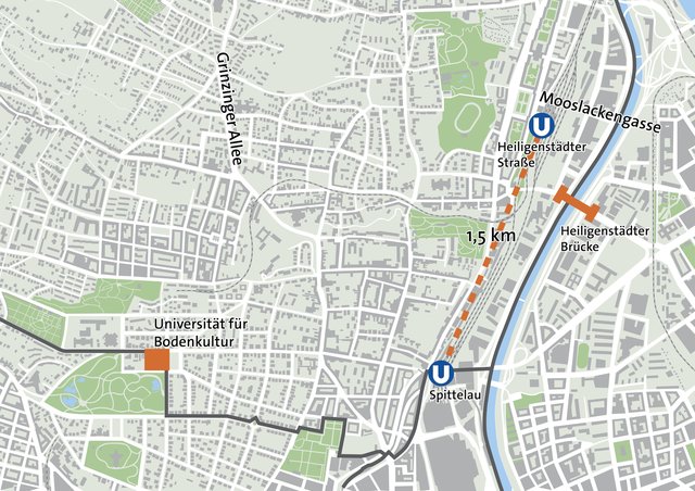 Mit der Sanierung der Hieligenstädter Brücke will Döblinger Bezirksvorsteher Daniel Resch (ÖVP) eine weitere U4 Station im 19. Bezirk errichten