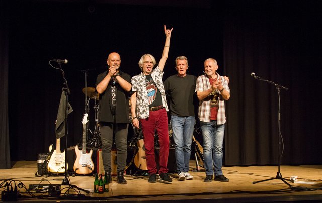 v.l. Gary Lux, Ulli Baer, Harry Stampfer, Harald Fendrich gaben alles
