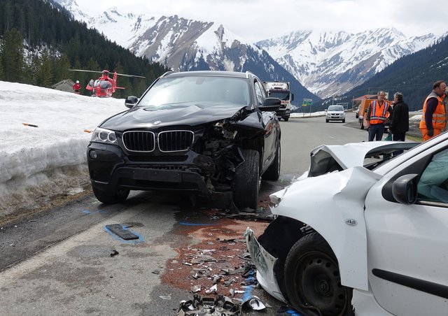 Der Unfall in Kelmen forderte Verletzte. | Foto: Zoom Tirol