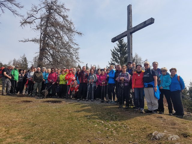 55 Wanderer der Ortsgruppe Weiz nahmen am Ausflug auf den Zetz teil.