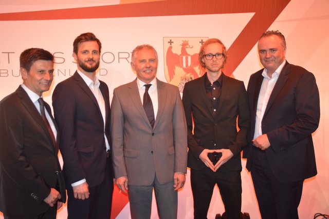 Ehrenpreis des Landeshauptmanns: Christian Illedits, Hannes Ochsenhofer, Christian Buchhas, Thomas Pratl, Hans Peter Doskozil