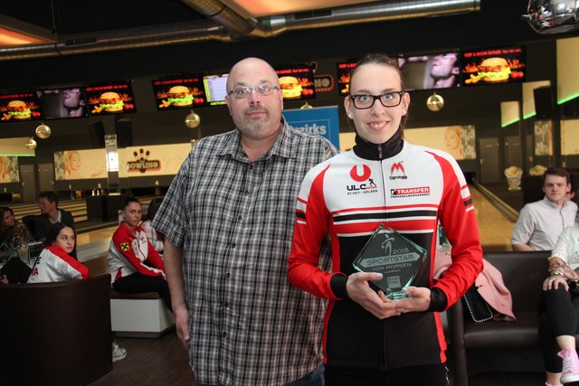 Lilienfelds "Sportstar von morgen" Verena Kaiser mit Markus Gretzl.