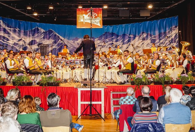 Am 6. April luden die Ischgler Musikanten wieder zum traditionellen Frühjahrskonzert. | Foto: TVB Paznaun – Ischgl