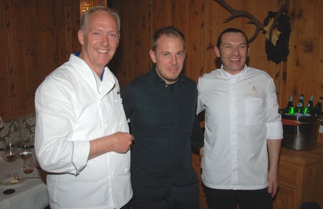 Gourmetsafari in Ischgl: Die Haubenköche Martin Sieberer, Gunther Döberl und Gustav Jantscher (v.l.).
