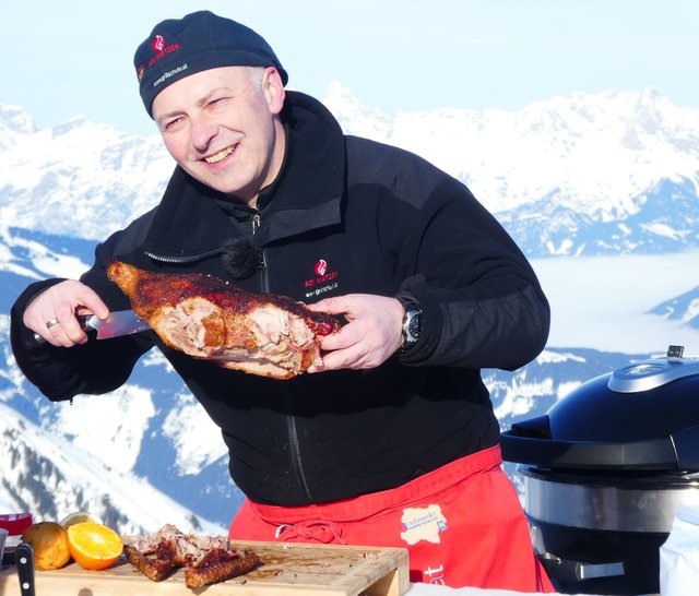 Feine Grillerei gab's zum Saisonabschluss am Hochkar.