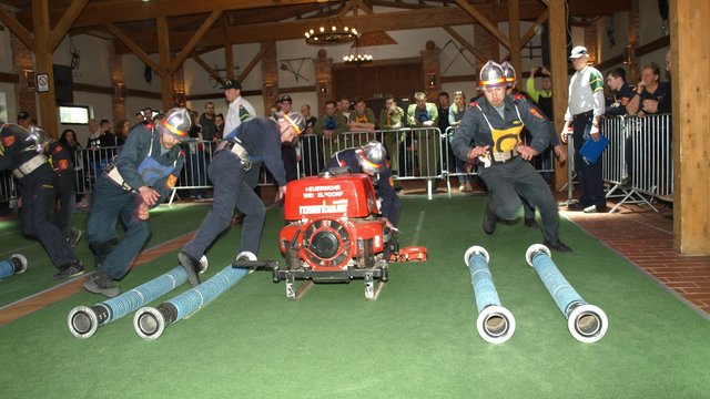 Die Wettkampfgruppe Unterwaltersdorf I  bei einem Bewerb | Foto: Gerhard Riegler