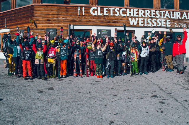Die Teilnehmer des letzten Tourstopps und zugleich großem Oberlandtour-Finale am 13. April im Kaunertal.