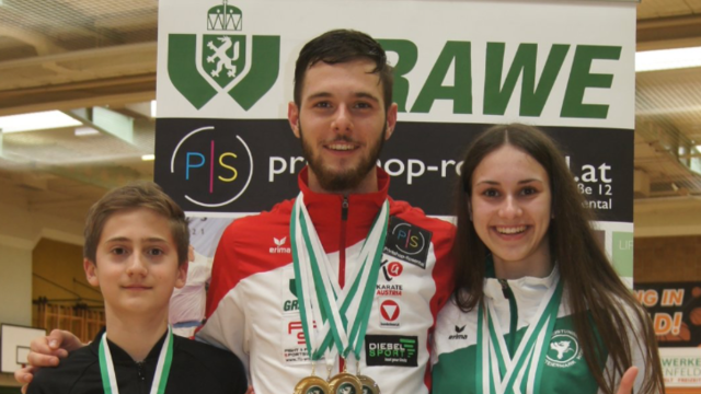 Marius Schmelzer, Niki Hörmann und Jana Lind erkämpften insgesamt acht Medaillen. | Foto: KK