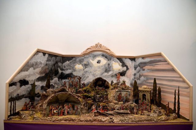 Die neue Fastenkrippe in der Hl. Geist Kirche Telfs.