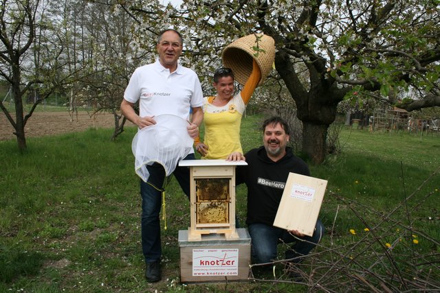 Rudolf Knotzer, Uschi Zezelitsch und Biene Bgld-GF Markus Bleich