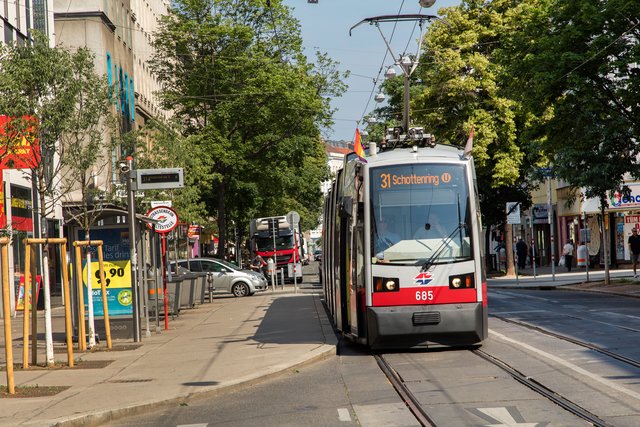 Entwarnung: Die Intervalle der Straßenbahn Linie 31 bleiben in der Brigittenau vorerst unverändert.