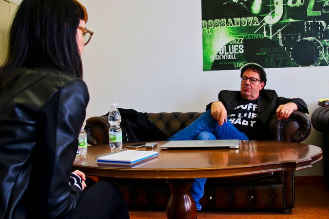 Josef "Muff" Sopper im Interview für die bz-Wiener Bezirkszeitung | Foto: Michael Hoffman