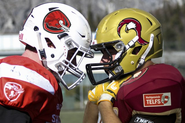 Beim ersten Heimspiel der Telfs Patriots geht es gegen die Salzburg Bulls aufs Feld am Telfer Emat.