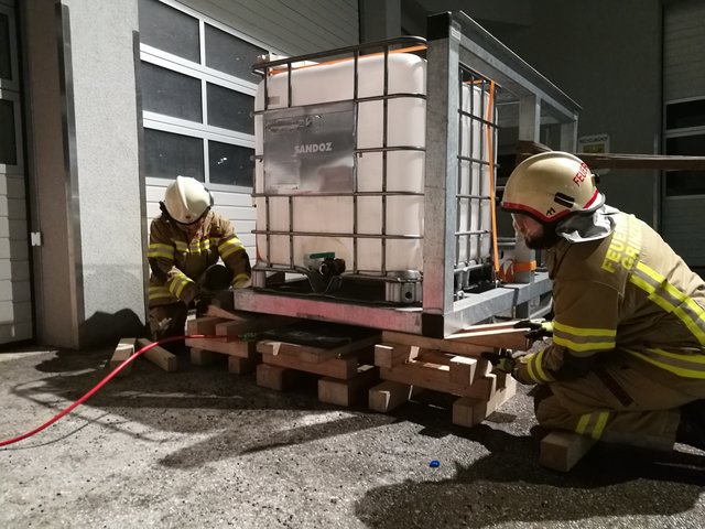 Vorbereitung zur technischen Leistungsprüfung, die am 27. April in Grinzens stattfindet. | Foto: FF Grinzens