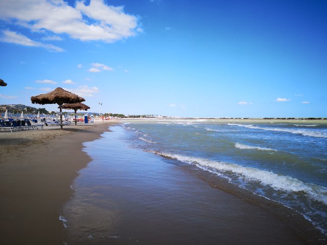 Der Strand &lt;/f&gt;in San Benedetto, eine Stadt im äußersten Südosten der Region Marken in Italien.  
 | Foto: Verein für Städtefreundschaft Steyr