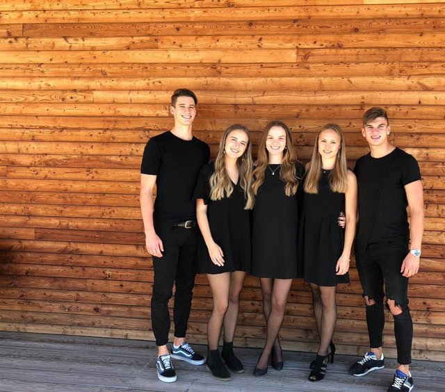 Andreas, Melanie, Katharina, Franziska und Michael
