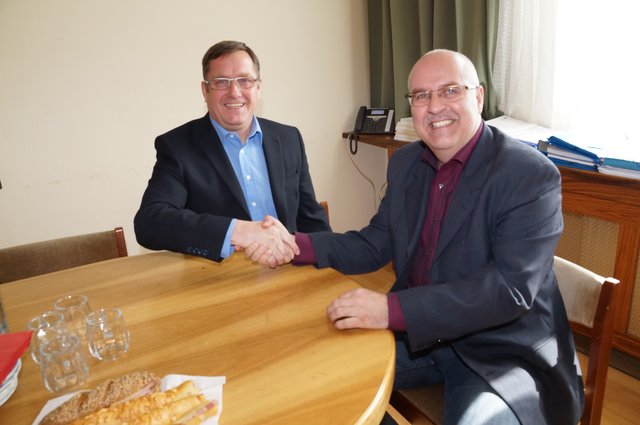 Gute und enge Kooperation zwischen Bgm. Kurt Riemer und Vize-Bgm. Heinz Bernsteiner | Foto: Almer