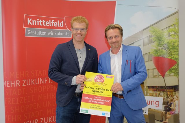Bürgermeister Gerald Schmid und Stadtrat Harald Bergmann.  Foto: KK