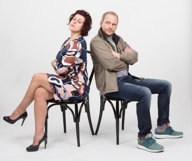 "Offene Zweierbeziehung": Dagmar Sickl und Andreas Ickelsheimer beim Albecker Theaterfrühling | Foto: Schlosstheater Albeck