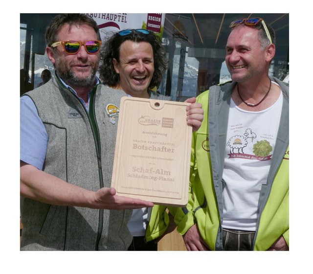 Botschafter Reini Schütter, bernhard Gogg und Manfred Nussbaum (v. l.).