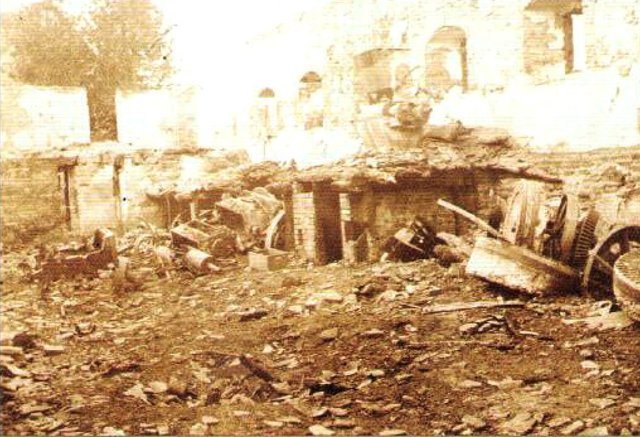 Großbrand: Brandruine der Esterer-Mühle am 5. Juli 1929 | Foto: Feuerwehr Feldkirchen bei Graz