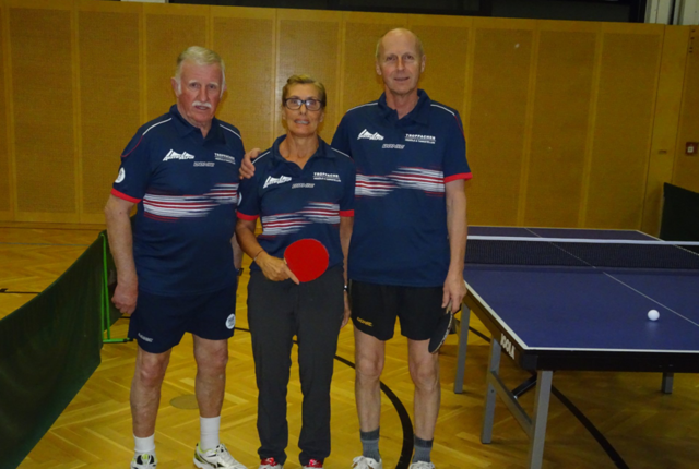 v.l.Heinz Leitgeb,Barbara Obernosterer und Karl Troger spielten für den TSV AustriAlpin Fulpmes