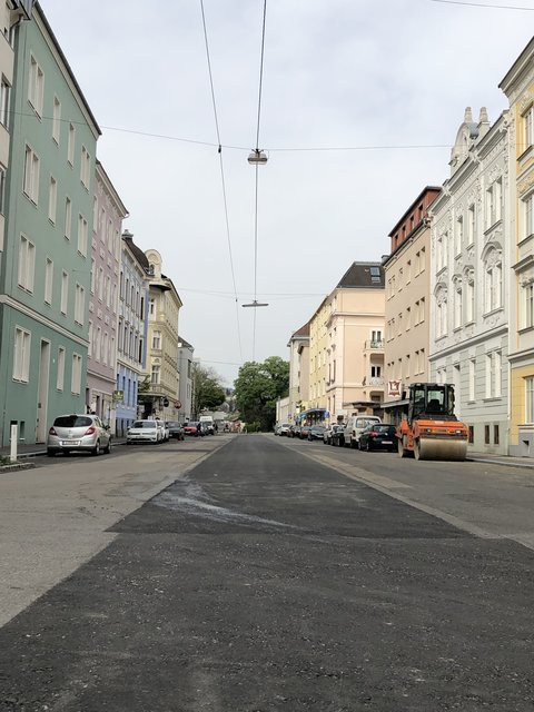 Die Schienen auf der Reindlstraße sind Geschichte.