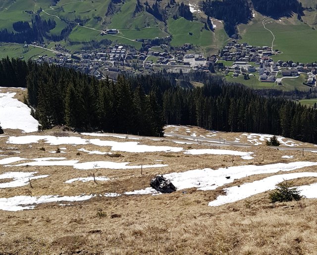 Unfall hoch über Jochberg.