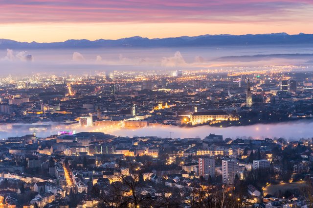 Beeindruckende Panoramabilder der Stadt sind ein weiteres Markenzeichen des Berufsfotografen. | Foto: Mike Wolf