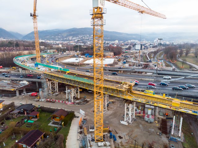 Mike Wolf setzt die Baustellen in besonders spektakulären Perspektiven in Szene. | Foto: Mike Wolf