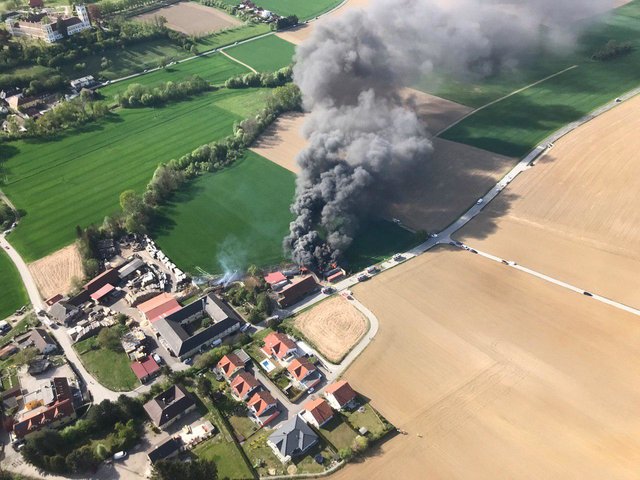 Brand in Volkersdorf.