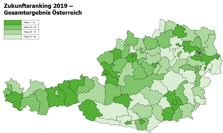 Der Bezirk Lienz ist Top-Aufsteiger im Zukunfstsranking des Instituts Pöchhacker Innovation Consulting