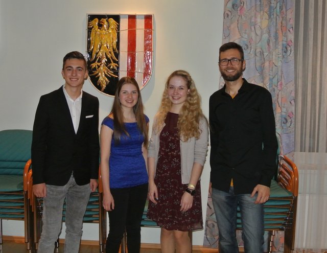 Organisations-Team: Johannes Stadlmayr, Christiane Ortner, Magdalena Weismann, Florian Sturm
