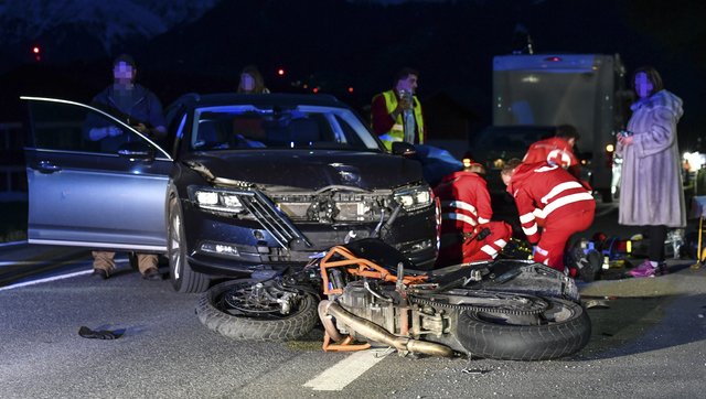 Gesternabend ereignete sich auf der Kranebitter Allee wieder ein Motorradunfall.
